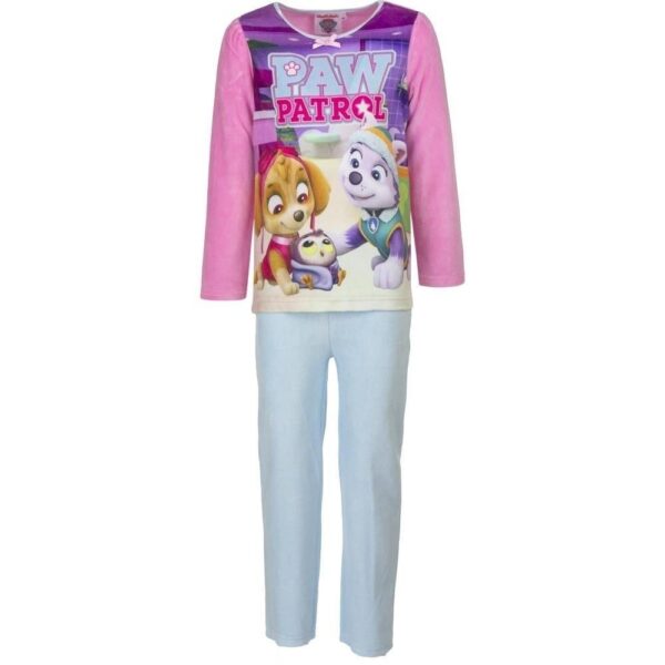 4 år / 104 cm - Lyserød/Hvid Paw Patrol Velour Pyjamas